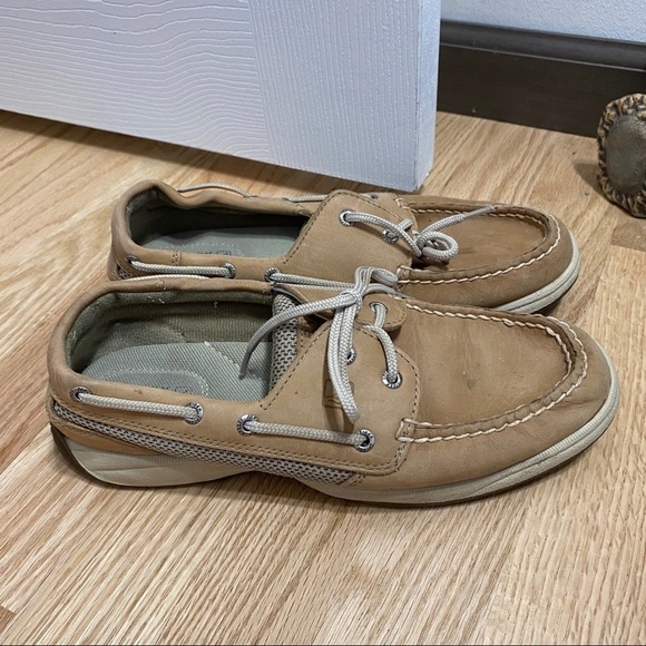 Sperry Leather Boat Shoes Loafers 7 1/2 W Women’s - Picture 1 of 8